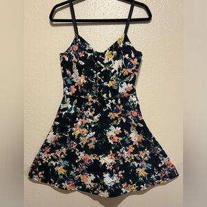 Material Girl Floral Strappy Mini Dress